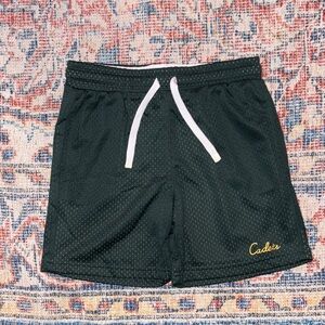 Cadets Check Out Mesh Shorts in Green SZ 10/12 (25-28” Waist) NWOT